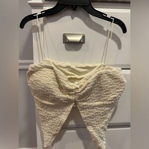 SHEIN Cream Textured Top